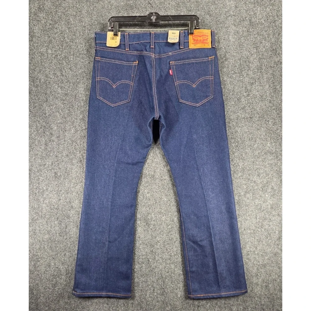 Levi's 517 Bootcut Jeans Mens 36x30‎ Blue Denim Cotton Blend Casual Cowboy